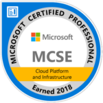 MCSE Cloud Platform and Infrastructure badge